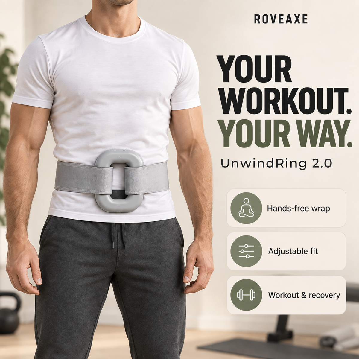 Roveaxe UnwindRing 2.0 — Workout & Recovery Massager